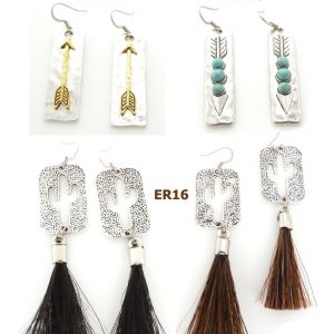 Cowboy Collectibles Horsehair Earrings