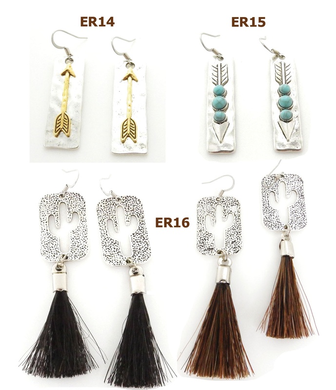 Cowboy Collectibles Horsehair Earrings