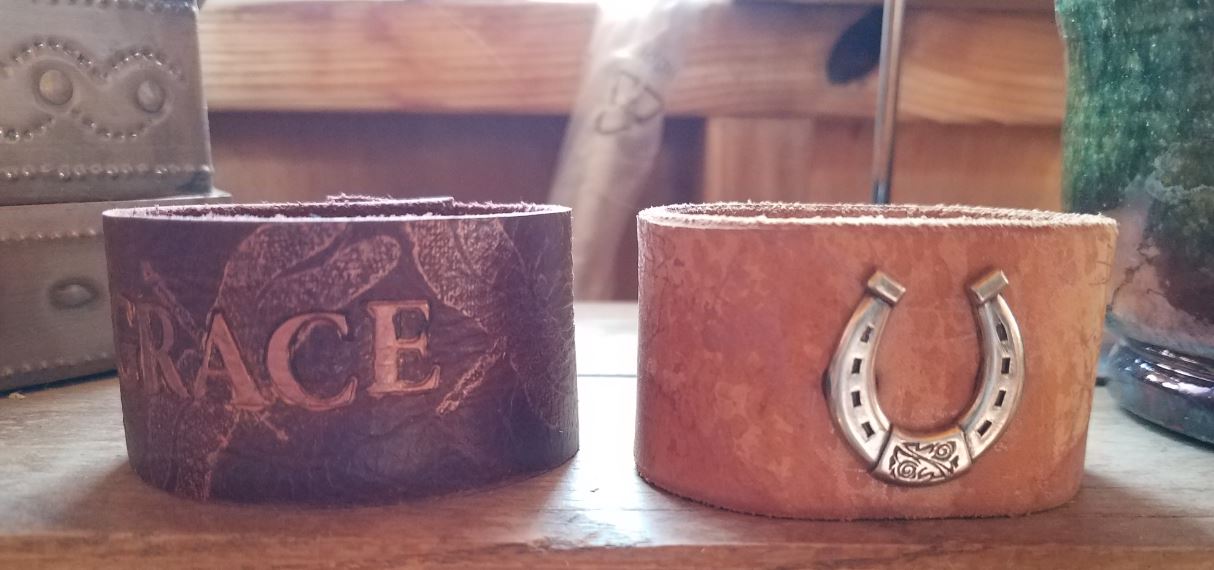 Leather Horsehair Bracelet w/Snap Closure - Image 4